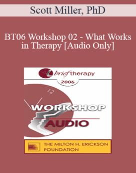 [Audio Only] BT06 Workshop 02 - What Works in Therapy: Translating 40 Years of Outcome Research into Empirically Supported Therapeutic Strategies - Scott Miller, PhD