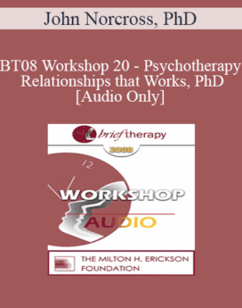 [Audio Only] BT08 Workshop 20 - Psychotherapy Relationships that Work: Tailoring the Relationship to the Individual Client - John Norcross, PhD