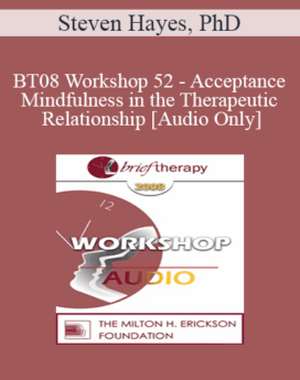 [Audio Only] BT08 Workshop 52 - Acceptance and Mindfulness in the Therapeutic Relationship - Steven Hayes, PhD