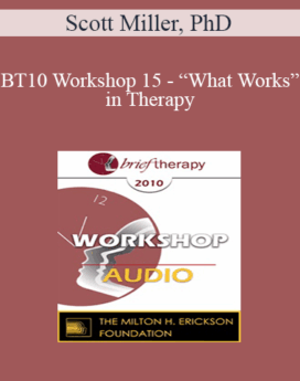 [Audio] BT10 Workshop 15 - “What Works” in Therapy: Translating 40 years of Outcome Research into Strategies for Effective Clinical Practice - Scott Miller, PhD