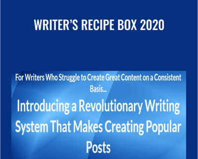 Writer’s Recipe Box 2020 – Jon Morrow